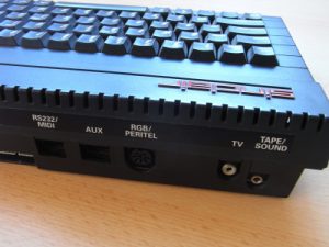 Sinclair ZX Spectrum +2A Anschlüsse rechts