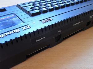 Sinclair ZX Spectrum +2A Anschlüsse links