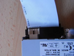 externes Laufwerk - Kabel drehen!