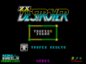 ZX Destroyer - Menü