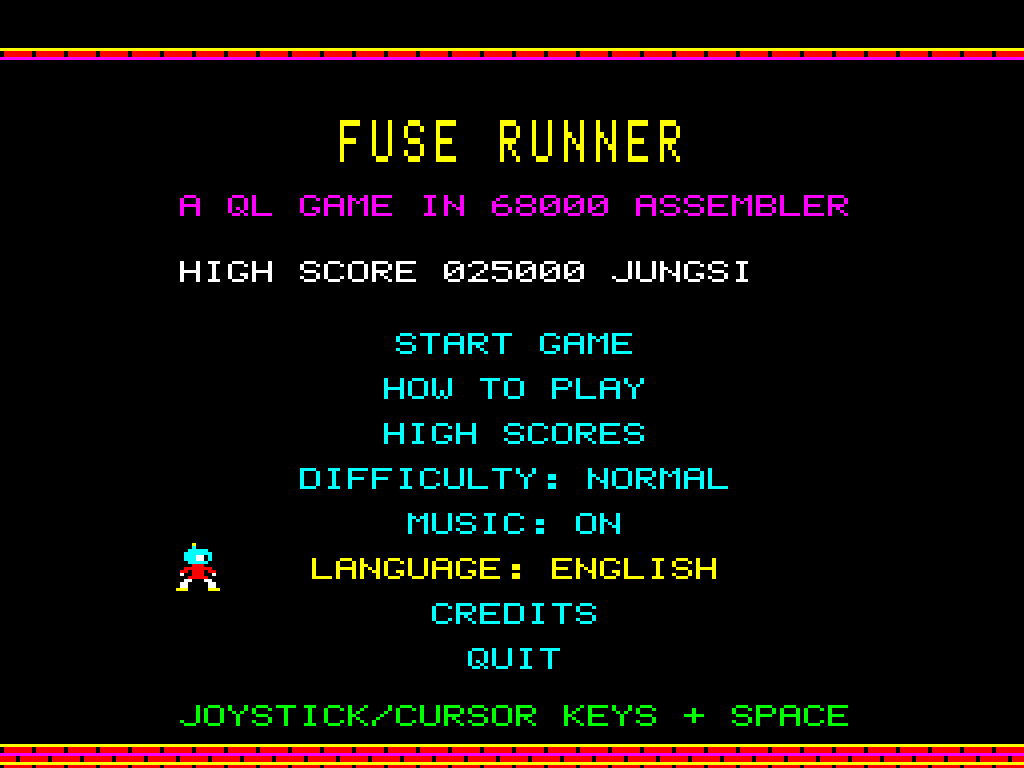 Fuse Runner - Menü