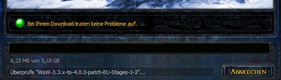 WOW – Cataclysm – Teil 3 im Backgrounddowbloader