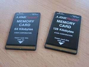 Atari Portfolio Memory Cards