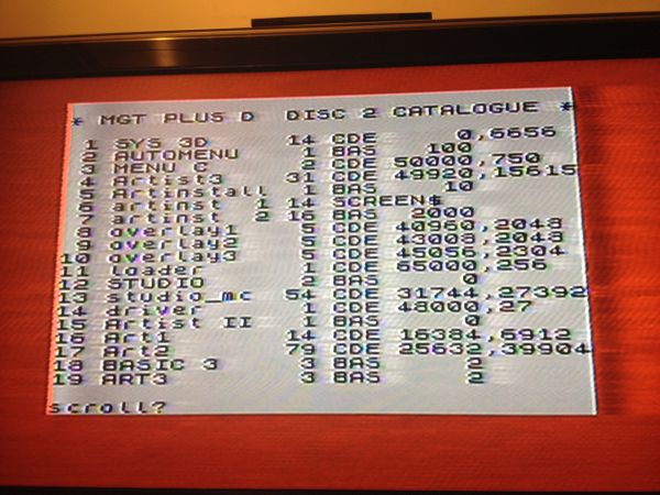 Plus D Disketteninhalt Disk2 Datel Plus D - Anzeige Befehl CAT 2