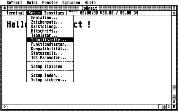 Connect95 Schnittstelle