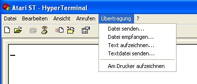 Hyperterminal - Datei senden Hyperterminal - Datei senden