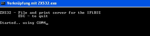 Interface 1bis - ZXS32 DOS Box