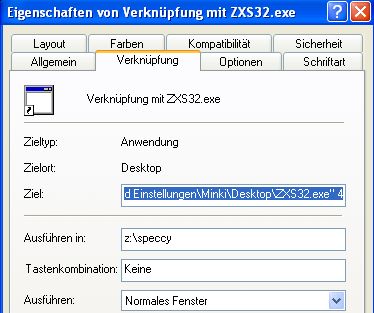 Interface 1bis - ZXS32 Verknüpfung