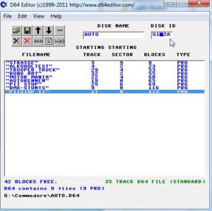 Commodore - D64 Editor