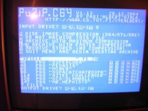 C64 PUZIP - Ziellaufwerk wählen