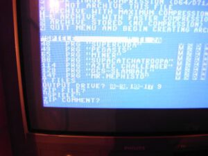 C64 PUZIP - Kommentar eingeben