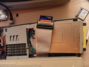 CF Karte mit Kartenadapter 44 polig am STE IDE board