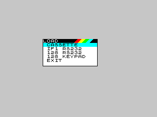 ZX81 RC Load Menu