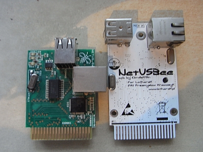 links: NetUSBee aus 2006 - rechts: NetUSBee aus 2013