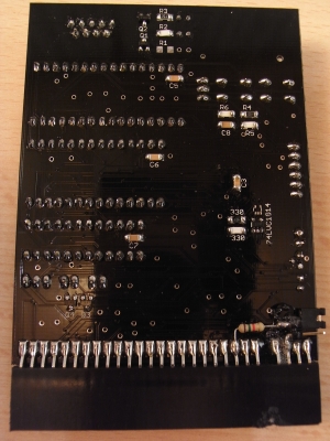 DivMMC Enjoy - Rückseite - unten recht der Jumper für den +128K Toastrack