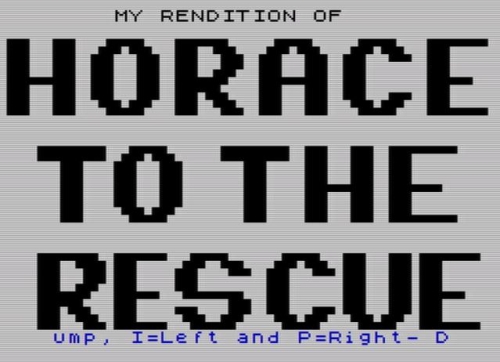 Retro: Sinclair ZX Spectrum – Spielvorstellung: Horace to the Rescue