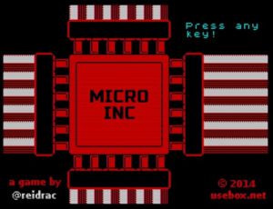 micro Inc - Start Screen