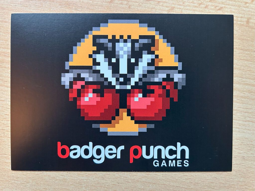 badger punch games - Postkarte