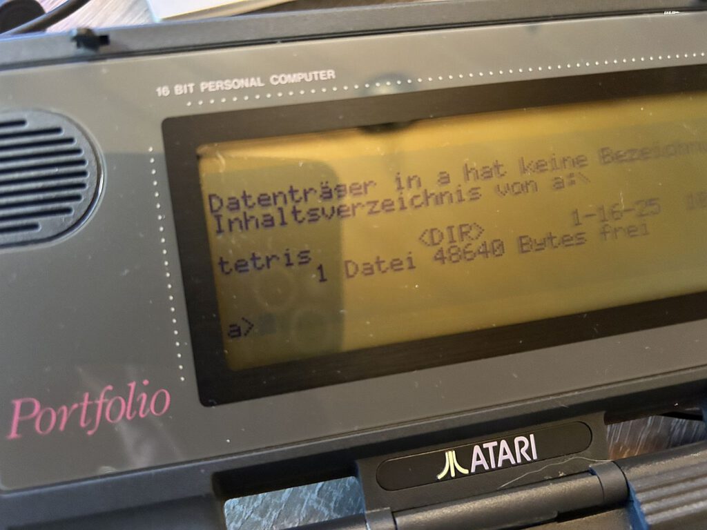 APF-02 - erstelltes Verzeichnis am PoFo