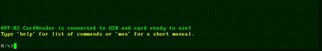 APF-02 - verbunden mit PC