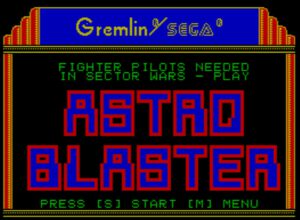 Astro Blaster - Startscreen