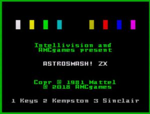 AstroSmash! ZX - Startbildschirm