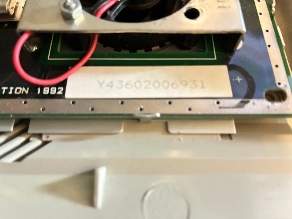 Atari Falcon030 - Seriennummer Platine