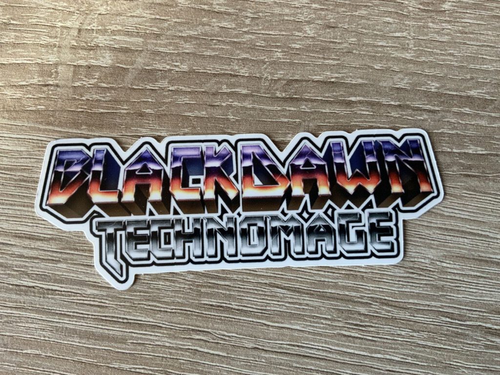 Blackdawn Technomage - Aufkleber
