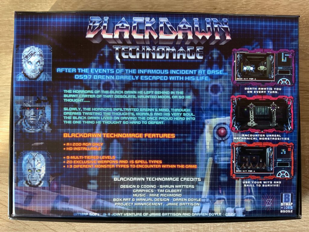 Blackdawn Technomage - Box Unterseite