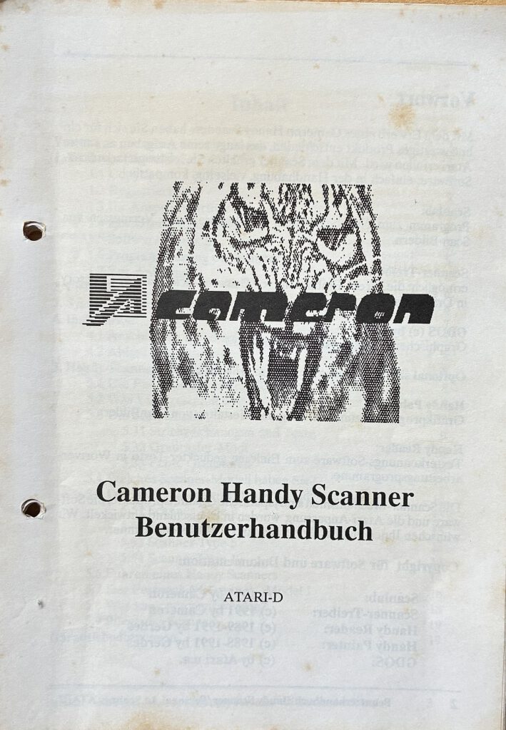 Cameron Handy Scanner - Benutzerhandbuch