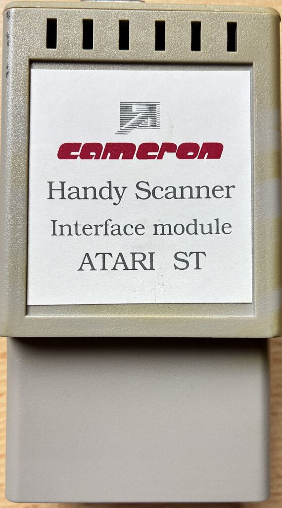 Cameron Handy Scanner - Interface - Oberseite