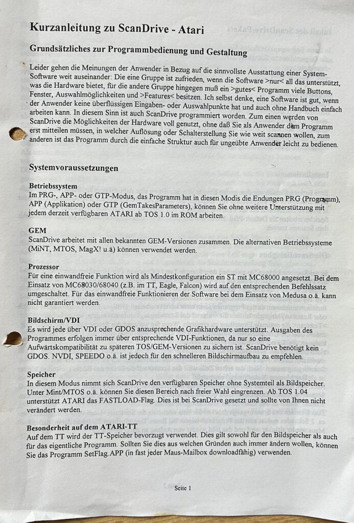 Cameron Handy Scanner - Kurzanleitung ScanDrive