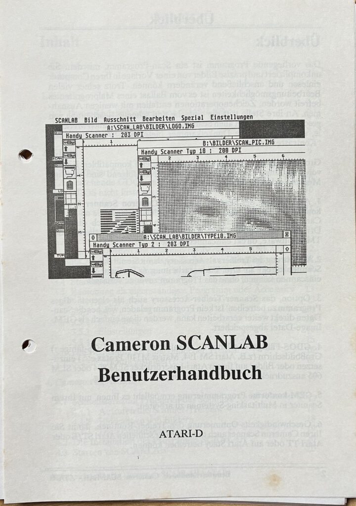 Cameron Handy Scanner - Scanlab Benutzerhandbuch
