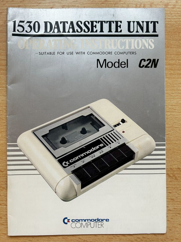 Commodore 1530 Datassette Unit Operating Instructions Model C2N