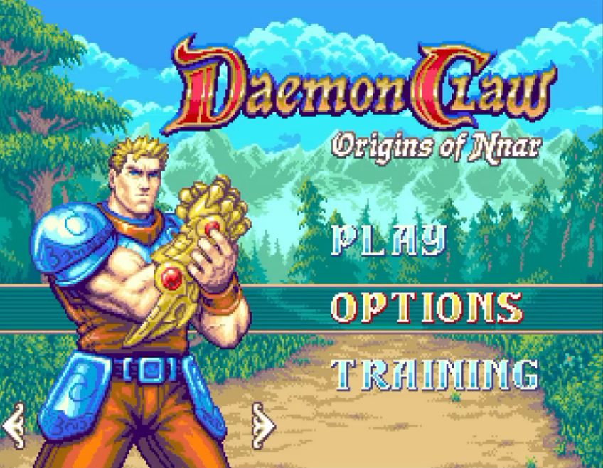Daemon Claw - Startbildschirm