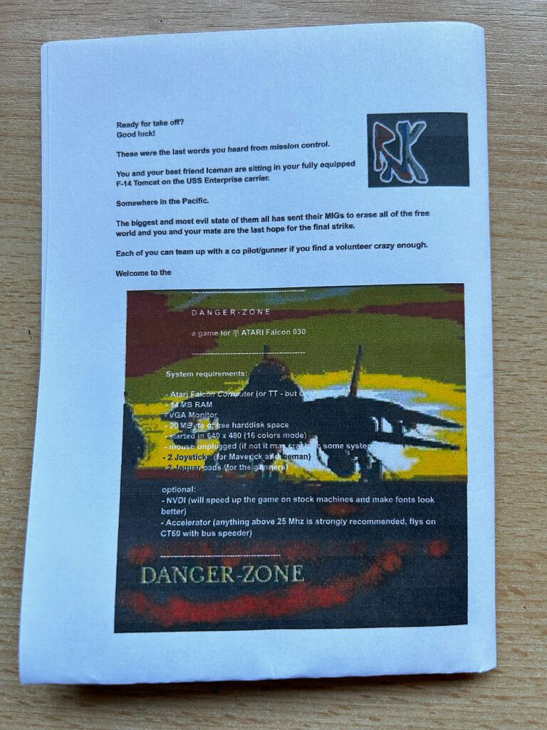 Danger Zone - Manual