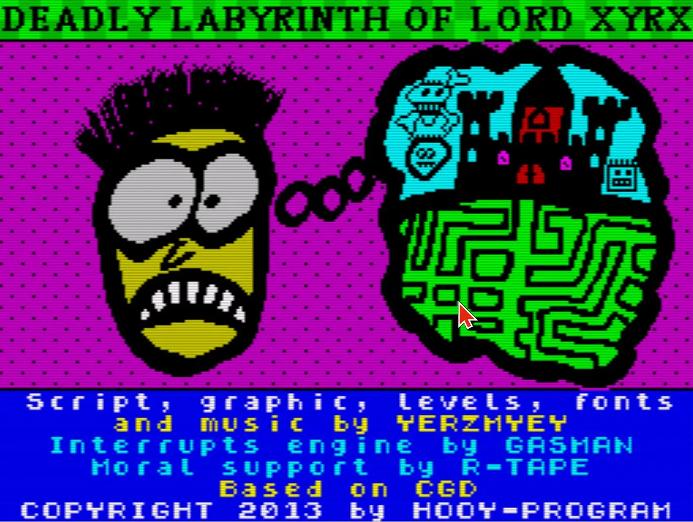 Deadly Labyrinth of Lord Xyrx - Ladescreen