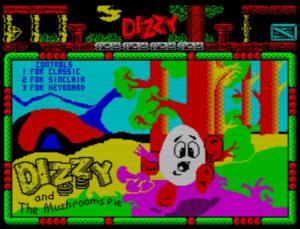 Dizzy and the Mushrooms Pie - Titelbildschirm