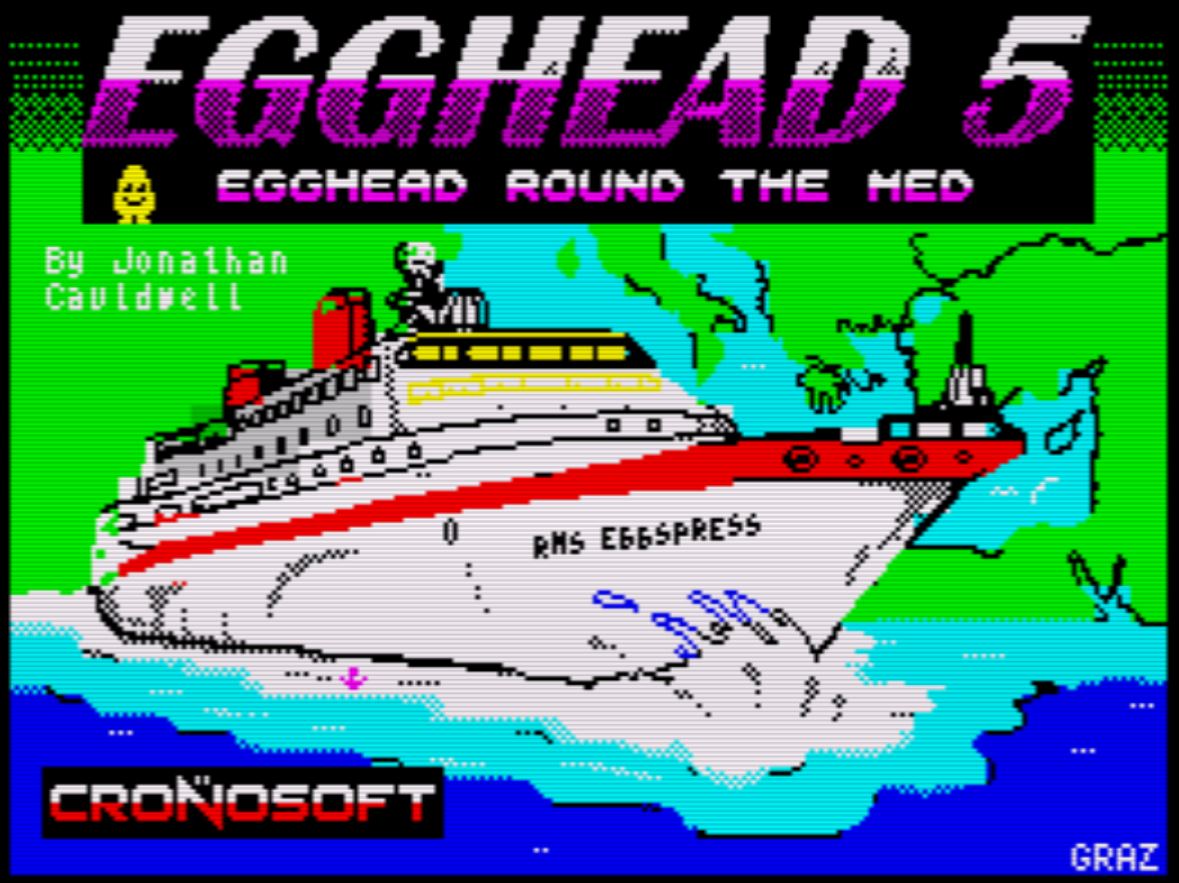 Egghead 5: Egghead Round the Med [Sinclair ZX Spectrum]