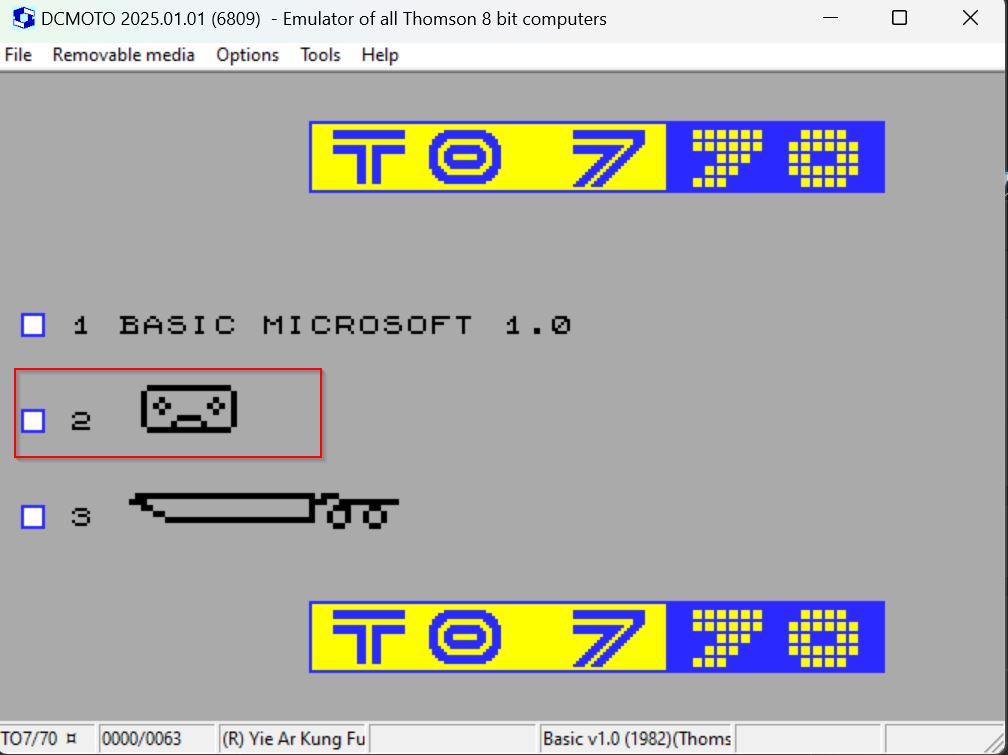 Emulator 3 - BASIC starten