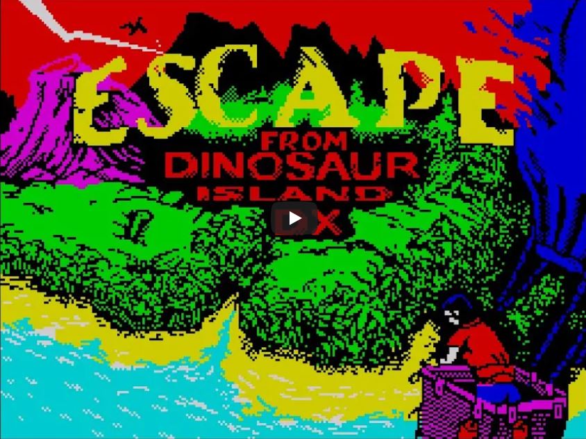 Escape From Dinosaur Island DX [Sinclair ZX Spectrum]