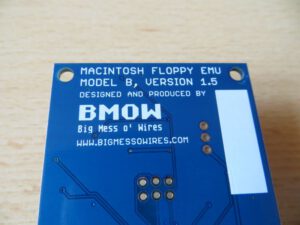 Floppy Emulator - Platine Unterseite Schriftzug
