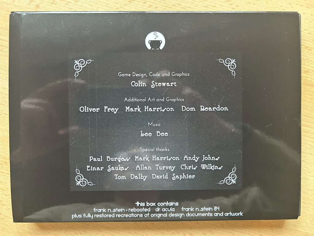 Frank N Stein and Dr. Acula 40th Anniversary Collection - Box Rückseite