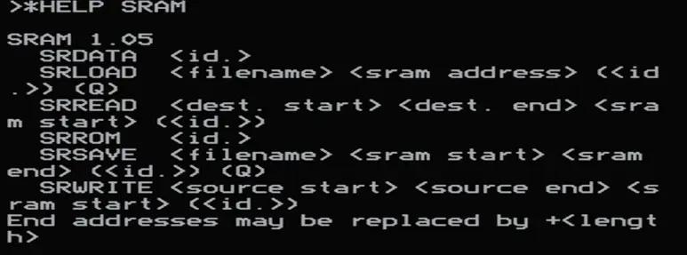 HELP SRAM