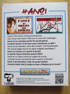 Hanoi - Schachtel Rückseite