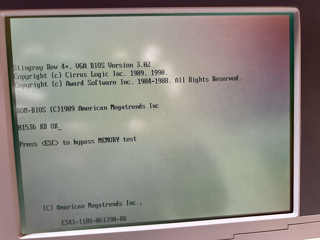 Highscreen 386 SX 20 - Speichertest