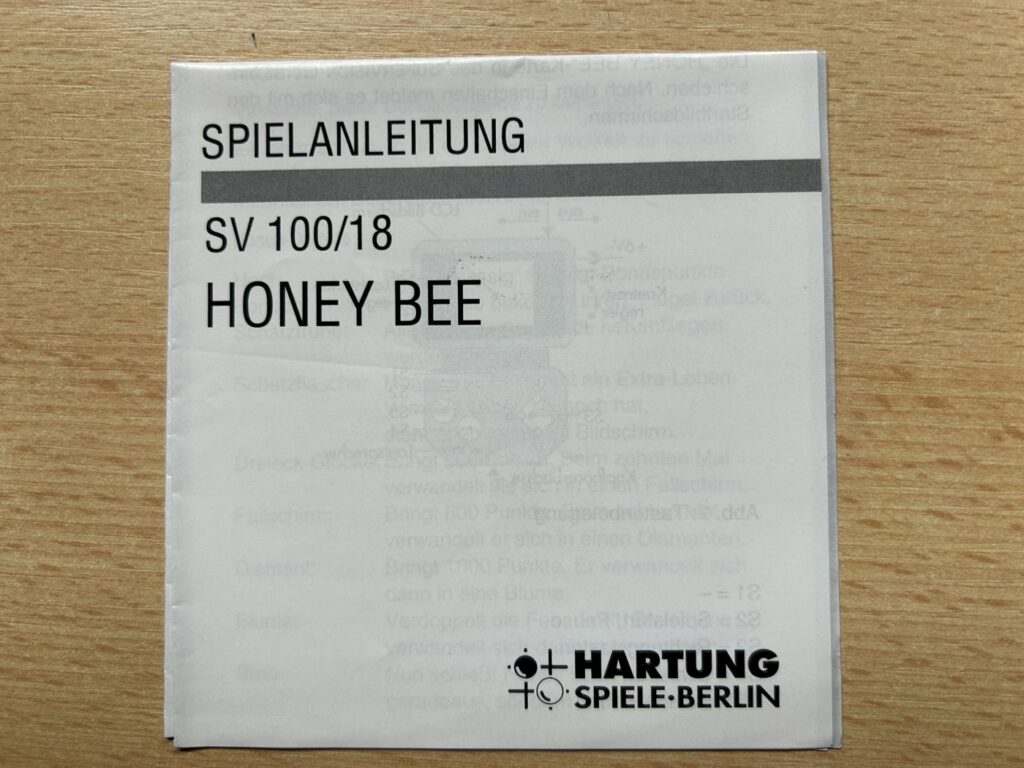Honey Bee - Spielanleitung