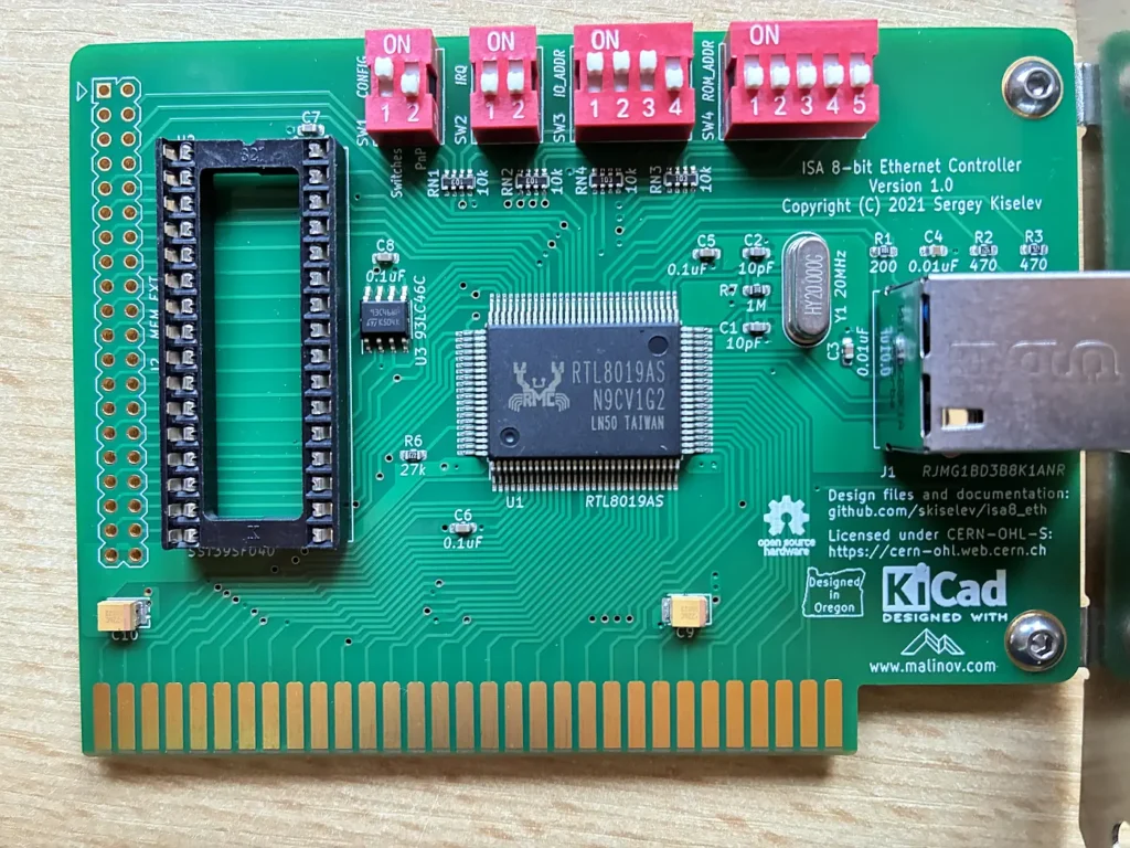 ISA 8-bit Ethernet Controller