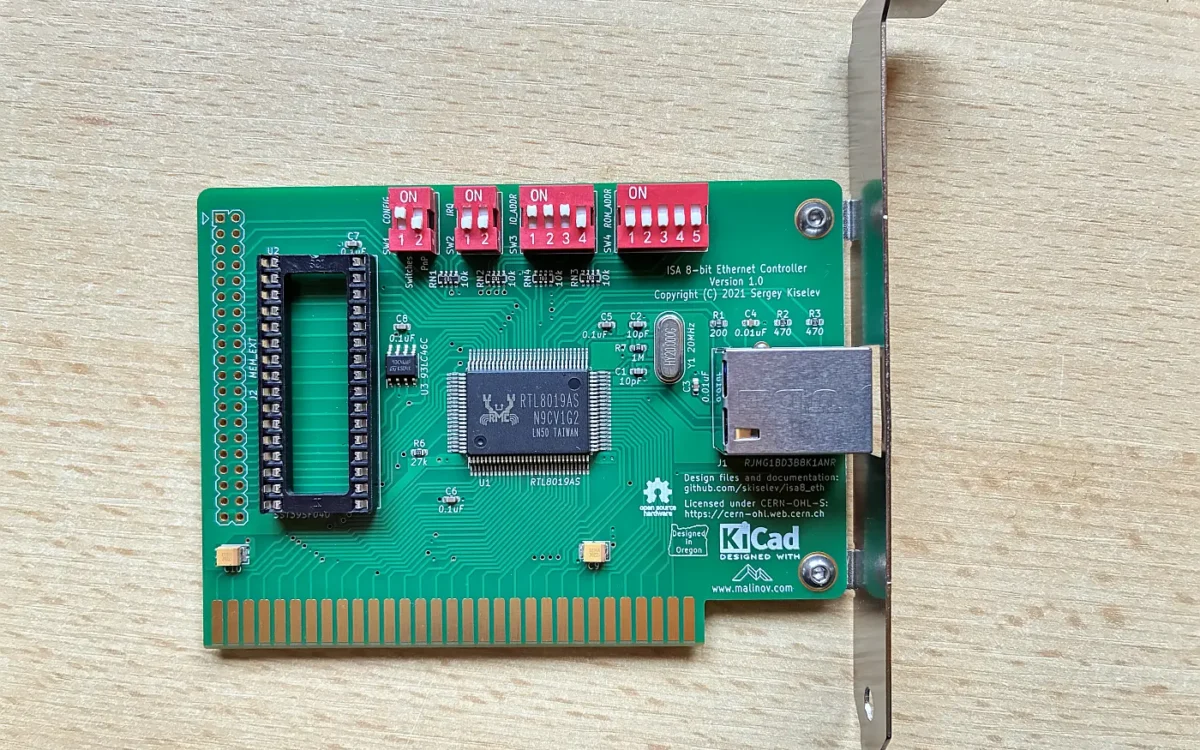 ISA 8-Bit Ethernet Controller