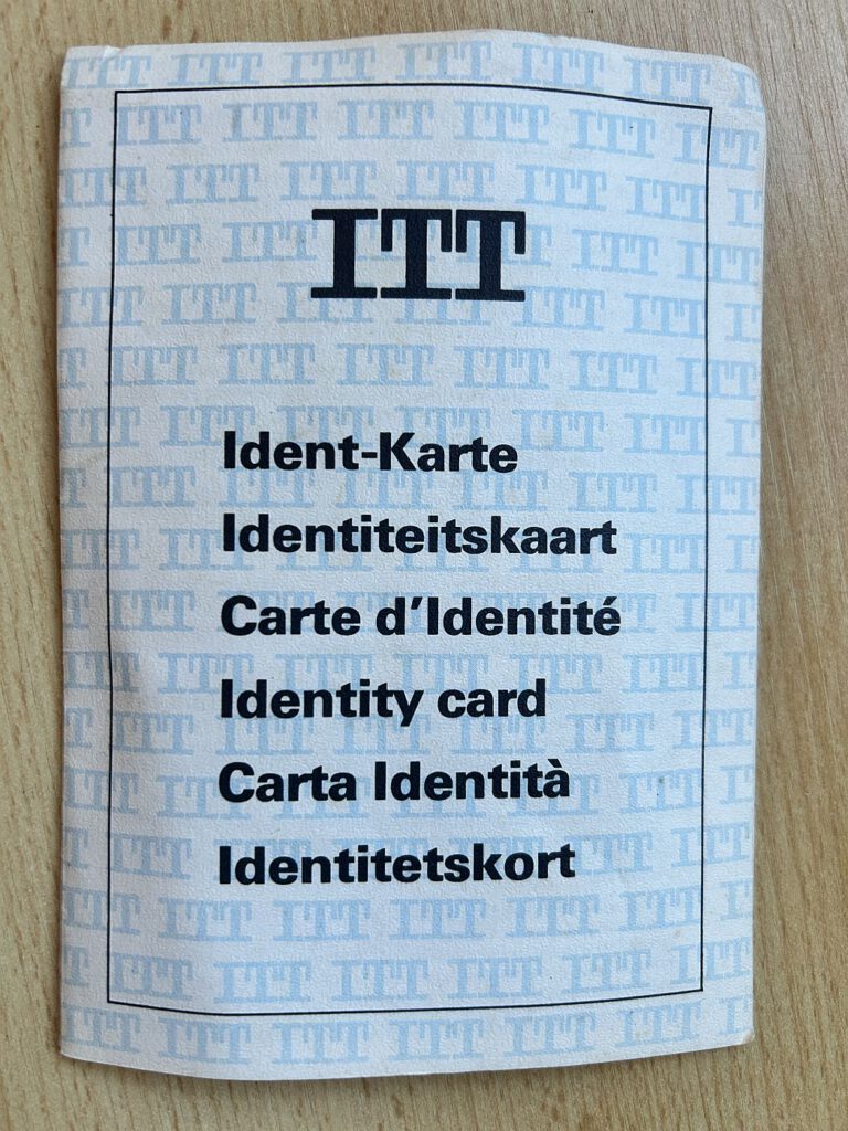 ITT Telematch-Processor - Ident-Karte